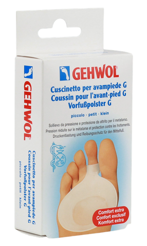 GEHWOL P-Gel Priekšpēdas polsteris G, 2 gab. mazgājams
