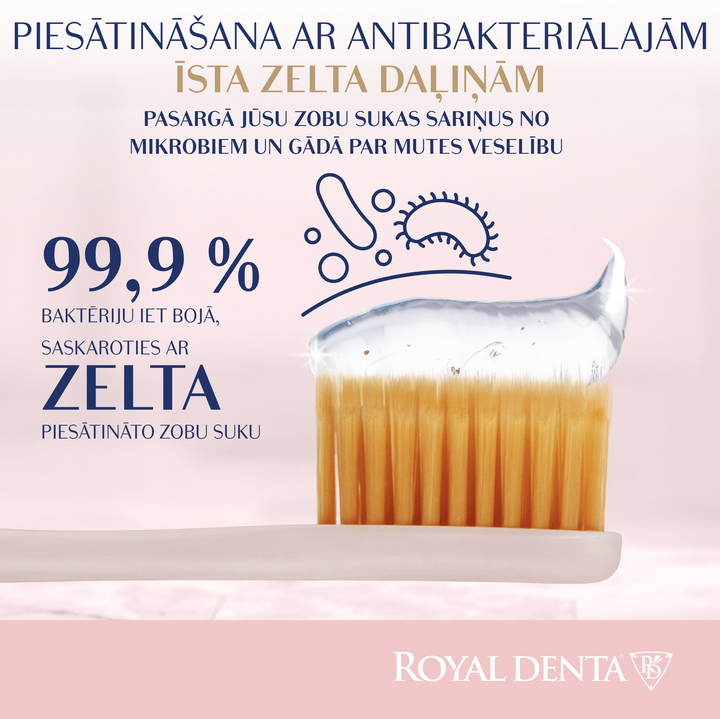ROYAL DENTA Gold Super Soft - mīksta zobu birste 4 gab.iets
