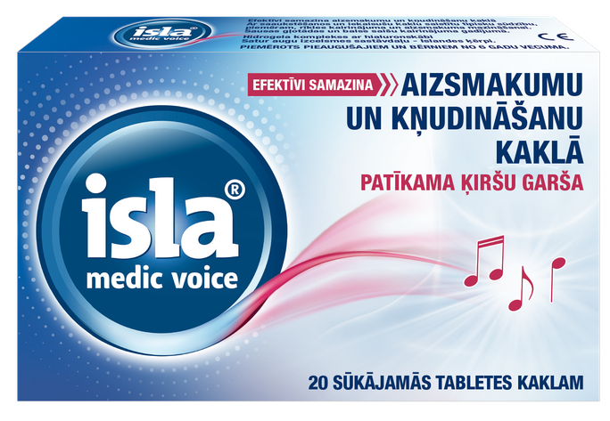 ISLA Medic Voice sūkājamās tabletes 20 gb.