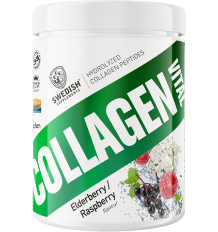 SWEDISH SUPPLEMENTS Collagen Vital pulveris ar aveņu un plūškoku garšu, 400 g