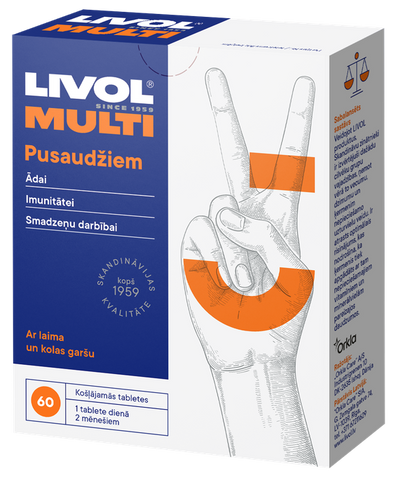 LIVOL Multi tabletes pusaudžiem, 60 gab.