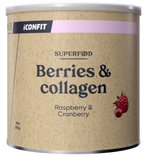 ICONFIT Kolagēna Superfood pulveris ar aveņu un dzērveņu garšu, 250 g