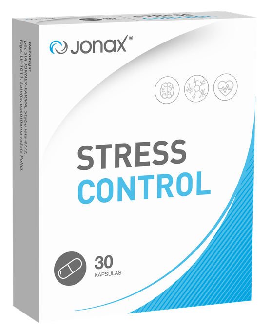 JONAX Stress Control — 30 kapsulu iepakojums