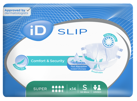 ID Expert Super S (50-90 cm) autiņbiksītes, 14 gab. slēgtā iepakojumā