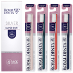 ROYAL DENTA Silver Super Soft Zobu birstīte – 4 gab.