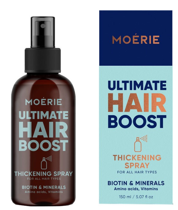 MOERIE Ultimate Hair Boost Matu izkrišanas novēršošais sprejs, 150 ml