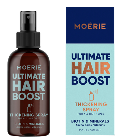 MOERIE Ultimate Hair Boost Matu izkrišanas novēršošais sprejs, 150 ml