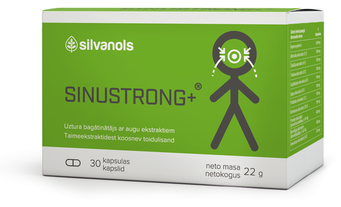 SINUSTRONG kapsulas, 30 gab. — augšēlo elpceļu atbalsts