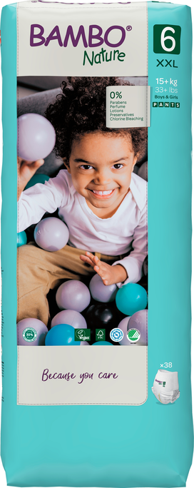 BAMBO NATURE Tall Nature XXL- 6 (15+ kg) biksītes - 38 gab.