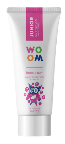 WOOM Junior Bubble Gum zobu pasta 6+ gadiem, 50 ml