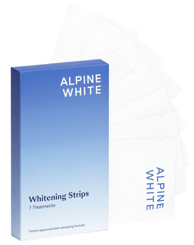 ALPINE WHITE zobu balināšanas plāksnītes, 7 gab. — Whitening strēmelītes