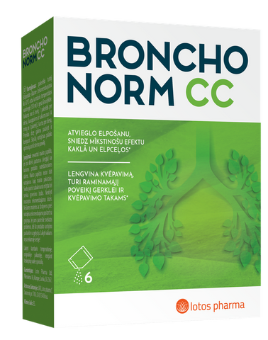 BRONCHONORM CC 6 paciņu iepakojums