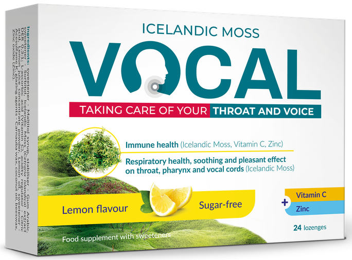 VOCAL Citronu sūkājamās pastilas – 24 gab.