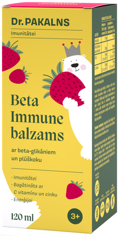 DR. PAKALNS Beta-Immune balzams - 120 ml imunitātes un enerģijas atbalstam