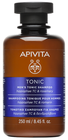 APIVITA Vīriešu šampūns ar Rosmārīnu un Jūras Hipopraiju TC, 250 ml