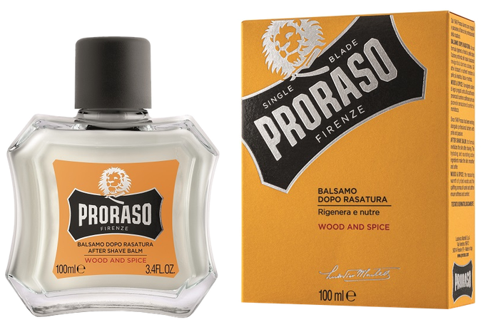 PRORASO balzams pēc skūšanās Wood and Spice, 100 ml