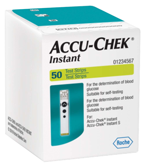 ACCU-CHEK Instant testa strēmeles — 50 gab.