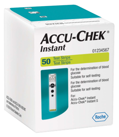 ACCU-CHEK Instant testa strēmeles — 50 gab.