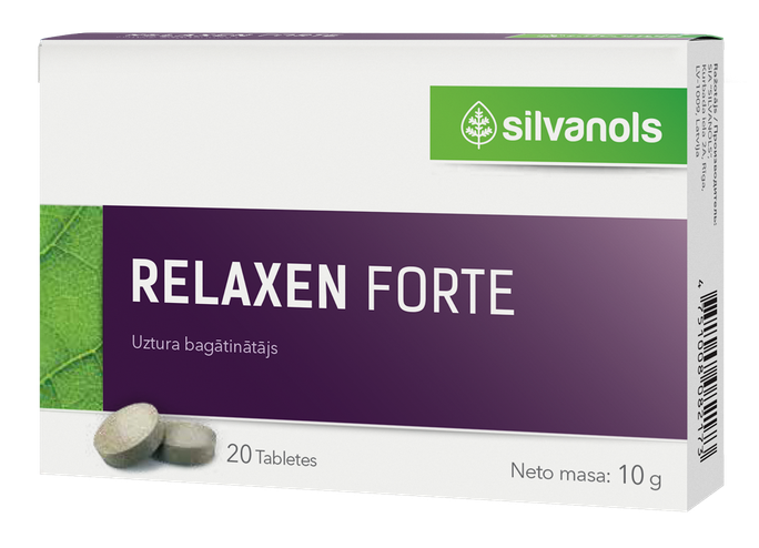 RELAXEN Forte – 20 tablešu iepakojums