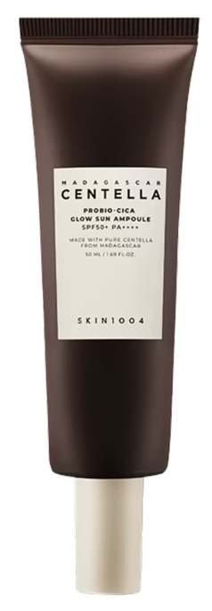 SKIN1004 Madagascar Centella Probio-Cica Glow Sun Ampoule — 50 ml saules aizsargkrēms