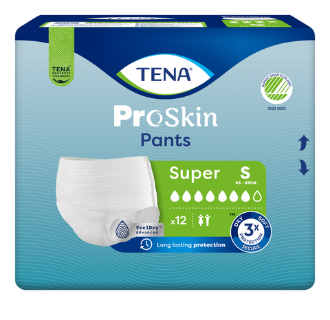 TENA Pants Super S — 12 vienības urīna nesaturošas biksītes