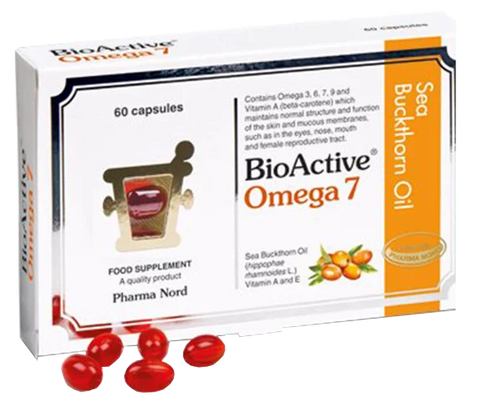 PHARMA NORD Omega7 Bioactive Smiltsērkšķu eļļas kapsulas, 60 gab.