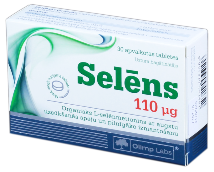 OLIMP LABS Selēna tabletes 110 µg, 30 gab.