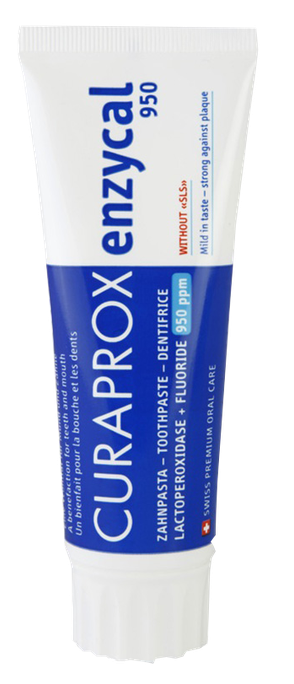 Enzycal 950 zobu pasta CURAPROX, 75 ml