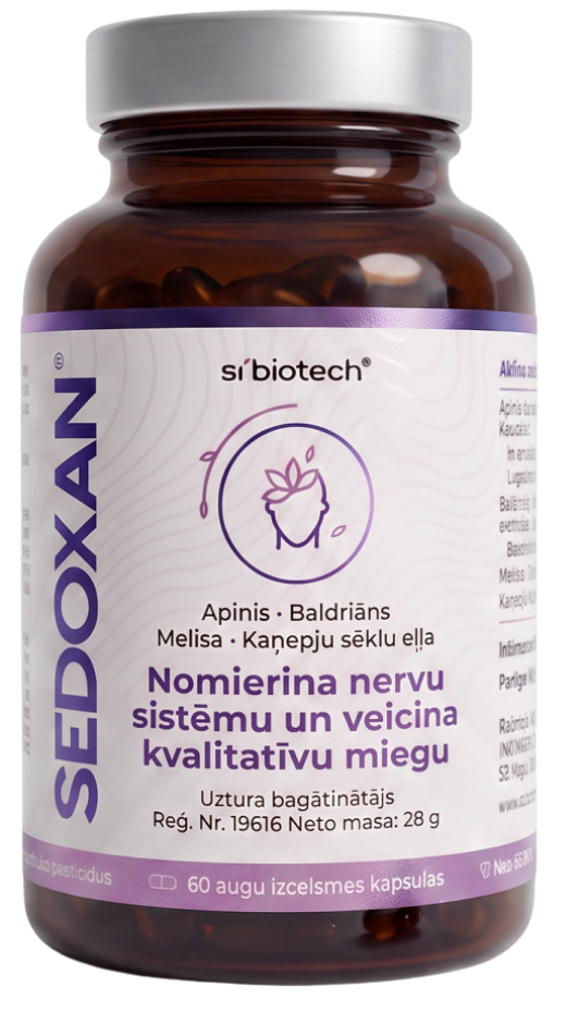 SEDOXAN mīkstās kapsulas (60 gab.) — SI BIOTECH