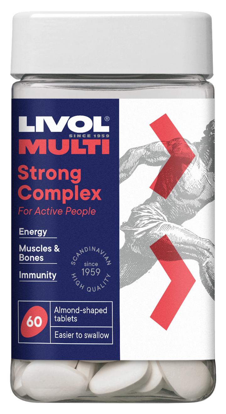 LIVOL Multi Strong Complex 60 tabletes - vitamīnu un minerālvielu komplekss