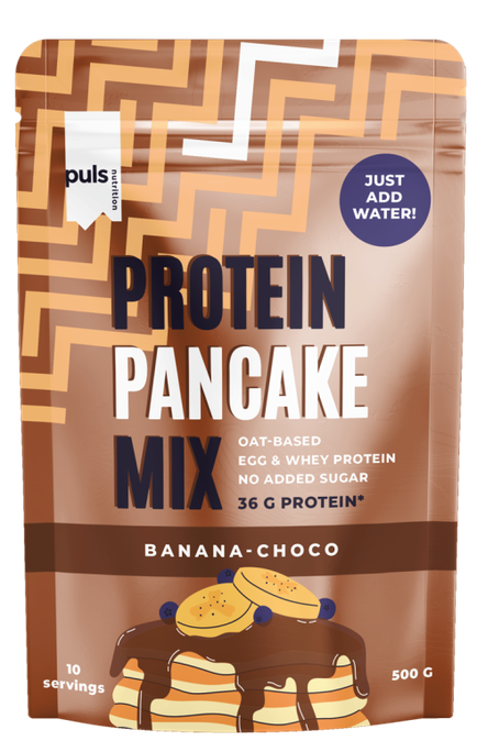 PULS NUTRITION Banānu-Šokolādes Protein Pancake Mix, 500 g