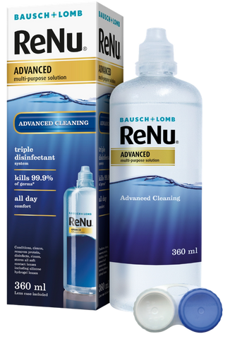 ReNu Advanced daudzfunkcionāls šķīdums mīkstajām kontaktlēcām, 360 ml