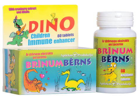 Brīnumbērns Ar Lucernu Un Dzērveņu Ekstraktu, Vitamīnu Un Minerāļu Komplekss — 60 tabletes