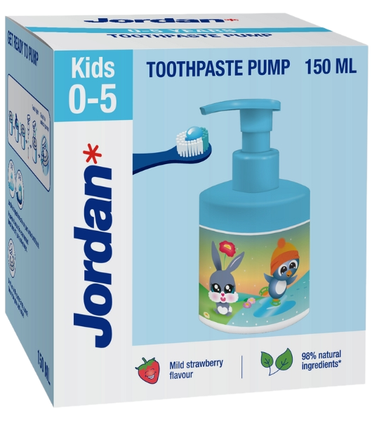 JORDAN Kids Pump zobu pasta bērniem (0-5) 150 ml