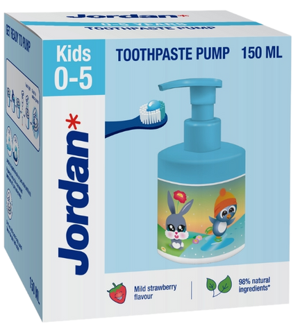 JORDAN Kids Pump zobu pasta bērniem (0-5) 150 ml