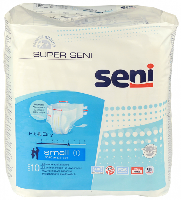 SENI Super Seni Small — 10 autiņbiksīšu iepakojums