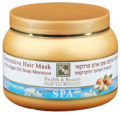 Argan eļļas un Nāves jūras minerālu matu maska HEALTH&BEAUTY, 250 ml
