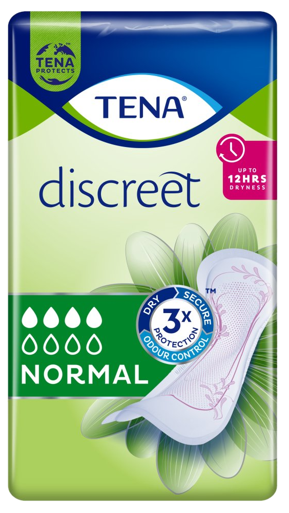 TENA Discreet Normal uroloģiski ieliktņi 12 gab. — diskrēta un uzticama aizsardzība