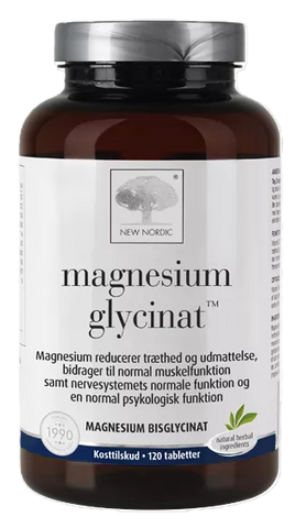 NEW NORDIC Magnija Glicinīts – 120 tabletes