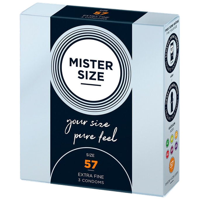 Prezervatīvi MISTER SIZE 57/180 mm, 3 iepakojumā