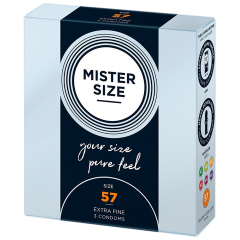 Prezervatīvi MISTER SIZE 57/180 mm, 3 iepakojumā