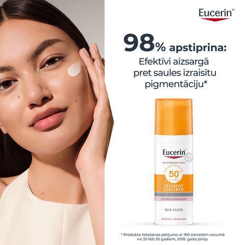 Eucerin Sun Pigment Control SPF50+ - saules aizsarglīdzeklis sejai, 50 ml