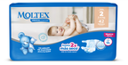 MOLTEX Premium Comfort 2 Mini autiņbiksītes 3-6 kg svara kategorijai, 42 gab. iepakojumā