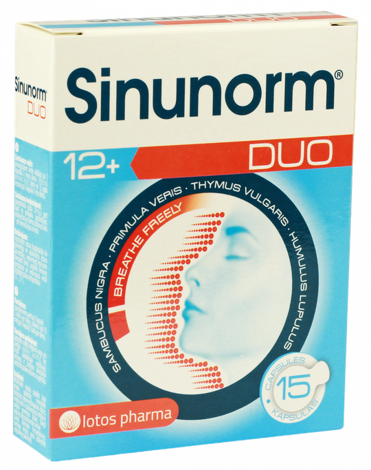 SINUNORM Duo - 15 kapsulu kursas