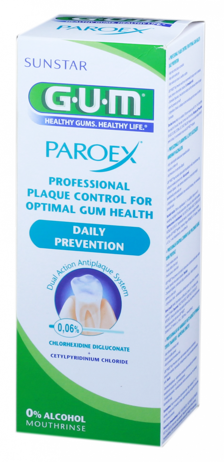 GUM Paroex mutes skalojamais līdzeklis ar 0,06% CHX, 500 ml