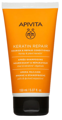 APIVITA matu kondicionieris ar keratīnu un barošanu, 150 ml