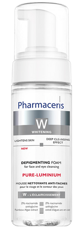 PHARMACERIS W Pure-Luminium Depigmentējošas attīrošas putas sejā un acu apvidū, 150 ml