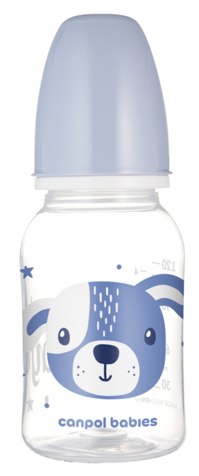 CANPOL BABIES Blue Cute Animals pudelīte 120 ml