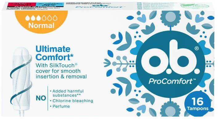 O.B. Ultimate Comfort Normal – 16 tampoņu iepakojums