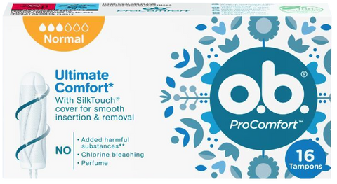 O.B. Ultimate Comfort Normal – 16 tampoņu iepakojums